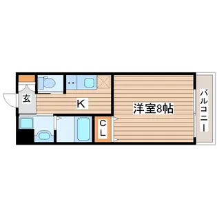 プラチナスイート西公園駅SouthGarden【4階】の間取り