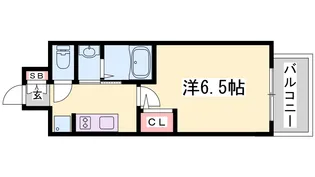 エステムコート神戸ステーションウィズ【6階】の間取り