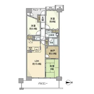 グランループ【4階】の間取り