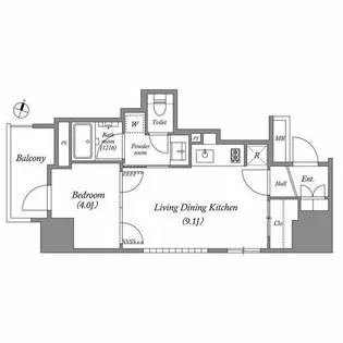MARKS横浜戸部【2階】の間取り