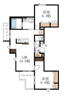 le ciel(ルシエル)【4階】の間取り