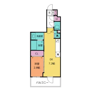 エステムコート名古屋上前津【9階】の間取り