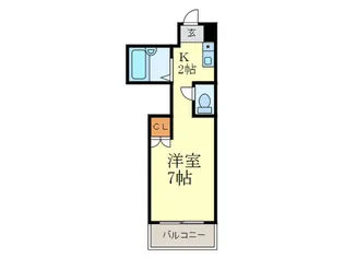 ヴィラ中立売【6階】の間取り