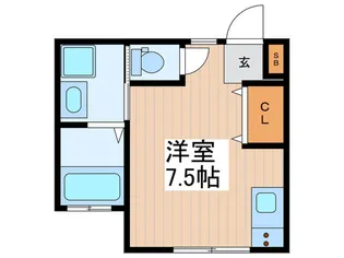 サン・ラザール鷹の台【1階】の間取り