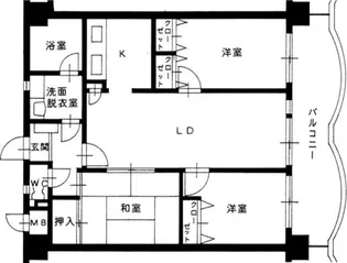 New8西新【9階】の間取り