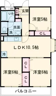 メゾンカルム中落合North【1階】の間取り