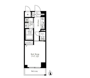CREATIF文京江戸川橋【2階】の間取り