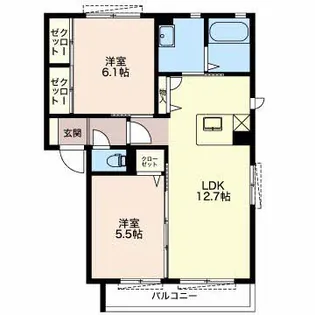 ジュネス【2階】の間取り