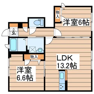 サンフォーレ7【1階】の間取り