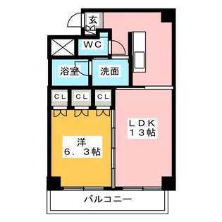 TACHIBANA BOX24【4階】の間取り