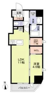 ジオエント中野【8階】の間取り