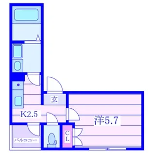 リバーサイド・モーリ【2階】の間取り