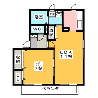 雪月花 A【2階】の間取り
