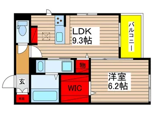 リシェスみどり台【1階】の間取り