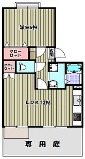 タウニィハイツ金剛【1階】の間取り