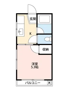 コーポサンヒルズ【3階】の間取り
