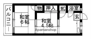 コーポ見付台I【2階】の間取り