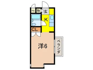 サンロ-レル仁川【2階】の間取り