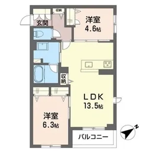 グリーンセント【2階】の間取り