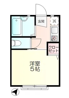 ヒルズ県立大学【1階】の間取り