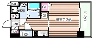 ワールドアイ大阪ドームシティ【11階】の間取り