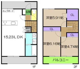 Gran X nangoku(南201~205)の間取り