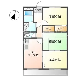 ロイヤルヒルズ【4階】の間取り