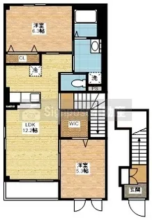 ボンヌール雅【2階】の間取り
