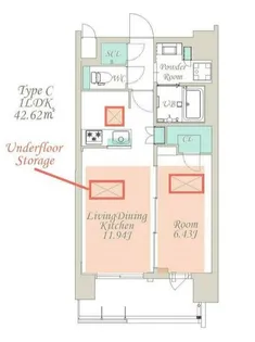 スプランディッド江東住吉【10階】の間取り