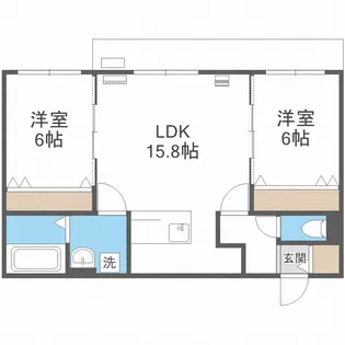 NOERU宮の沢【2階】の間取り