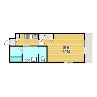 リアコート石橋III【2階】の間取り