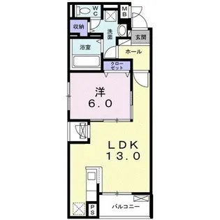 サニーグレイス【4階】の間取り