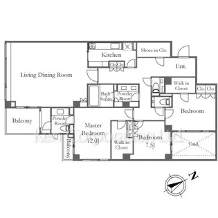 ディアナガーデン代官山【3階】の間取り