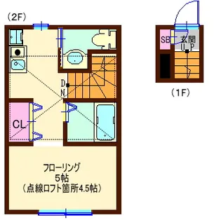 ROW HOUSE大崎【2階】の間取り