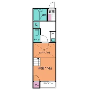ボヌールといでS【2階】の間取り