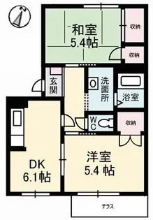 フレグランス福島 D棟【1階】の間取り