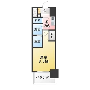 丸東レジデンス大須【10階】の間取り