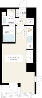 カスタリア新宿御苑【6階】の間取り