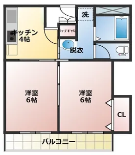 City in リベルテ【3階】の間取り