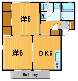 ヴェルドミール【1階】の間取り
