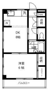 グリーンフラッツ宮本町【1階】の間取り