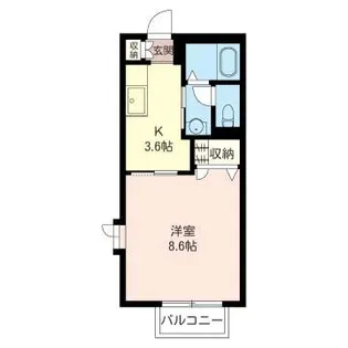 ソレアード・アキヒロ【1階】の間取り