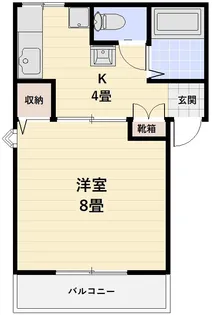 プレジール藤原【1階】の間取り