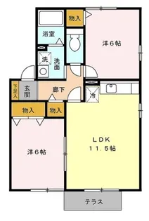 オーキッドカーサ【1階】の間取り