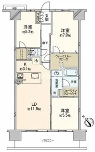 サンクレイドル伊勢原レジデンス Bloom Court【13階】の間取り