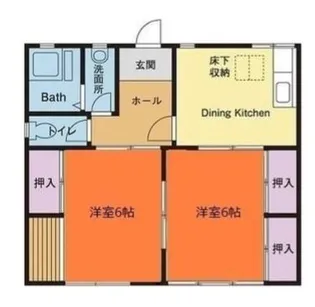 サンハイツS【1階】の間取り