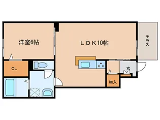 ミオアンジェラA棟【1階】の間取り