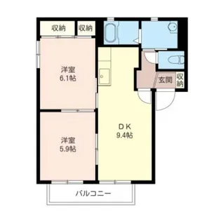 壱番館木崎 1号棟【2階】の間取り