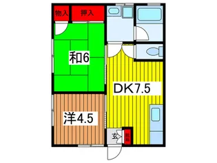 袴アパート【1階】の間取り
