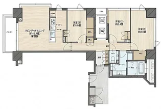 シティタワー前橋千代田町【8階】の間取り